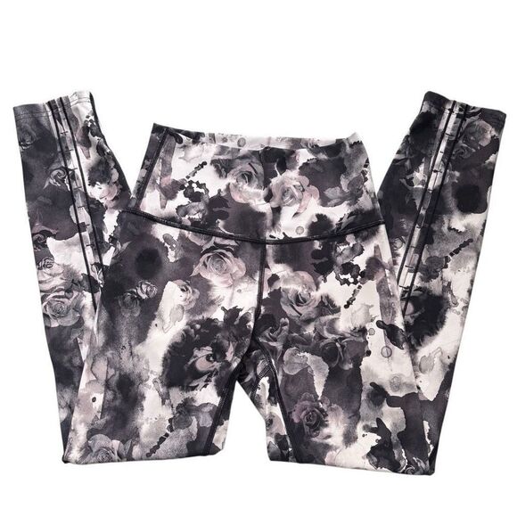 Lululemon High Times Pant (Peek) Obscurred Black Dusty Mauve size 4 - Picture 1 of 12
